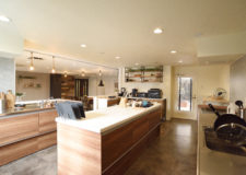 Wide kitchen space