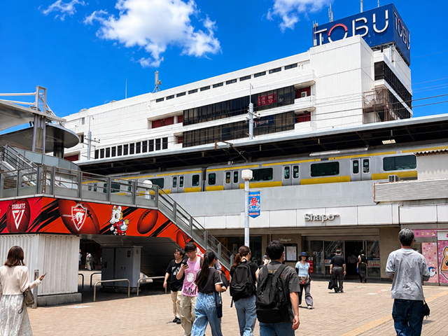お買い物に便利な船橋駅直結の東武百貨店。